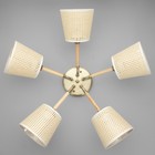 Люстра "Микайо" 5х60Вт Е27 бронза 63х63х29,5см 9933021