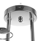 Люстра "Минору" 2х60Вт Е27 хром 49х25х19см - фото 22964656