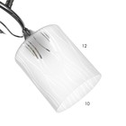 Люстра "Минору" 2х60Вт Е27 хром 49х25х19см - фото 22964657