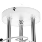 Люстра "Масаши" 3х60Вт Е27 белый/хром 52х52х26см - фото 24159184