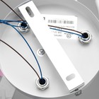 Люстра "Масаши" 3х60Вт Е27 белый/хром 52х52х26см - фото 24159186