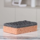 Губка с массажным слоем «Королевская Лилия», 16,5×10,5×5 см - фото 23078487