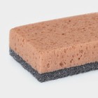 Губка с массажным слоем «Королевская Лилия», 16,5×10,5×5 см - фото 23078489