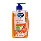 Жидкое мыло 2в1 для рук и тела AURA Vitamin Complex Апельсин и витамины с дозатором, 500 мл - фото 288169427