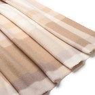 Плед «Экономь и Я. Клетка», 75×100 см, флис, бежевый - Фото 4