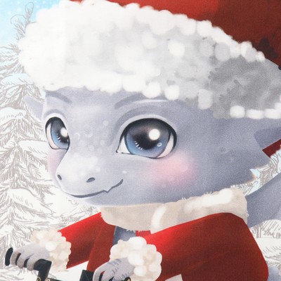 Полотенце «Этель» Let it snow, 40×73 см, 100% хлопок, саржа 190 г/м²