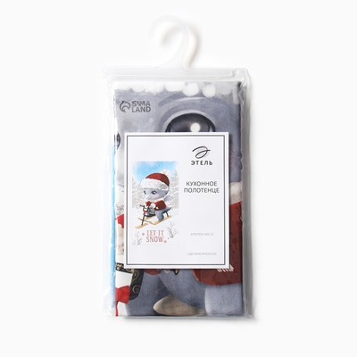 Полотенце «Этель» Let it snow, 40×73 см, 100% хлопок, саржа 190 г/м²
