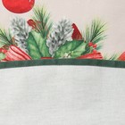 Скатерть Этель «Рождественский венок», d=220 см, 100% хл, саржа 190 г/м2 - фото 4396434