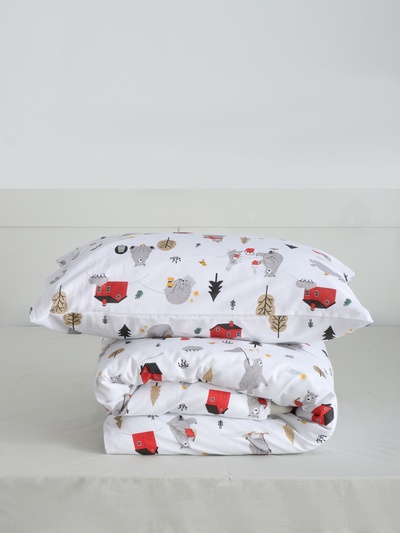 Постельное бельё 1.5-спальное «Этель. Лесные заботы», бязь