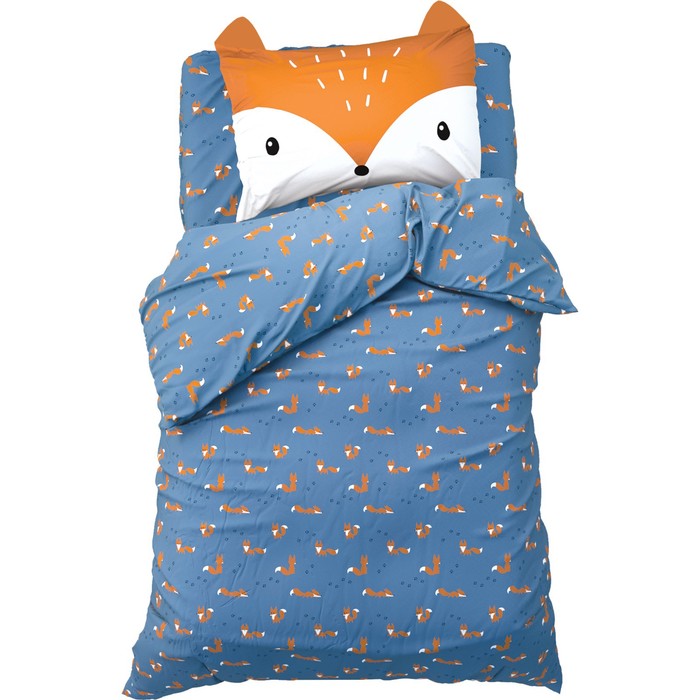 

Постельное бельё Этель 1,5 сп Sly fox, 143х215 см, 150х214 см, 50х70 см -1 шт, 100% хл, бязь