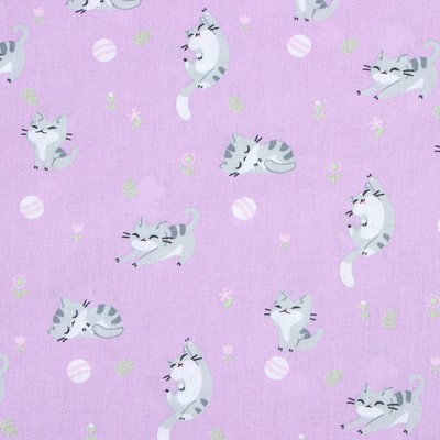 Постельное бельё 1.5-спальное «Этель» Funny cat, бязь