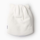 Шапка-шлем детский, цвет молочный, размер 40-42 - фото 23367155