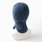 Шапка-шлем детский, цвет джинс, размер 50-52 - Фото 3