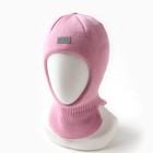 Шапка-шлем детский, цвет розовый, размер 46-48 - фото 320323166