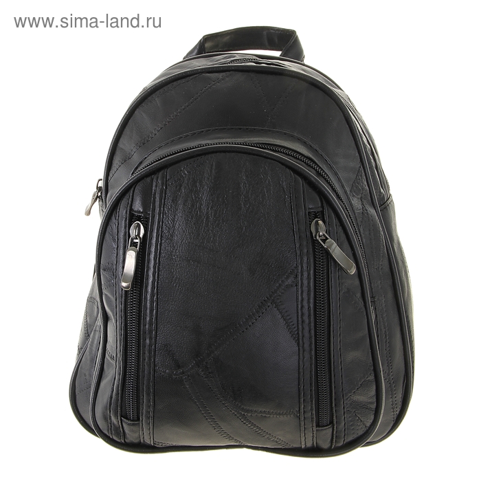 Рюкзак молодёжный "Анна", 1 отдел, 4 наружных кармана, чёрный - Фото 1