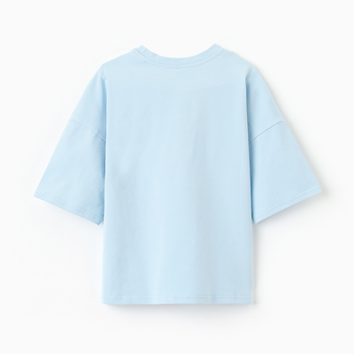 Футболка детская MINAKU: Basic Line KIDS, голубая, рост 92 см