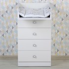 Комод пеленальный детский Фея 1550, 50×47×92 см, 4 ящика, белый - Фото 6