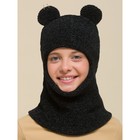 Шапка детская, размер 48-50, цвет чёрный - Фото 4