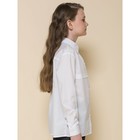 Блузка для девочек, рост 122 см, цвет белый - Фото 3