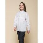 Блузка для девочек, рост 122 см, цвет белый - Фото 10