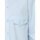 Блузка для девочек, рост 122 см, цвет голубой - Фото 5