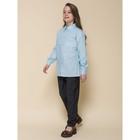 Блузка для девочек, рост 122 см, цвет голубой - Фото 8