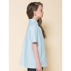 Блузка для девочек, рост 122 см, цвет голубой - Фото 2