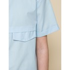 Блузка для девочек, рост 122 см, цвет голубой - Фото 4