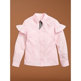 Блузка для девочек, рост 122 см, цвет розовый