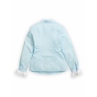 Блузка для девочек, рост 128 см, цвет голубой - Фото 5