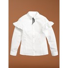 Блузка для девочек, рост 152 см, цвет белый - фото 109973785