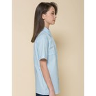 Блузка для девочек, рост 152 см, цвет голубой - Фото 3