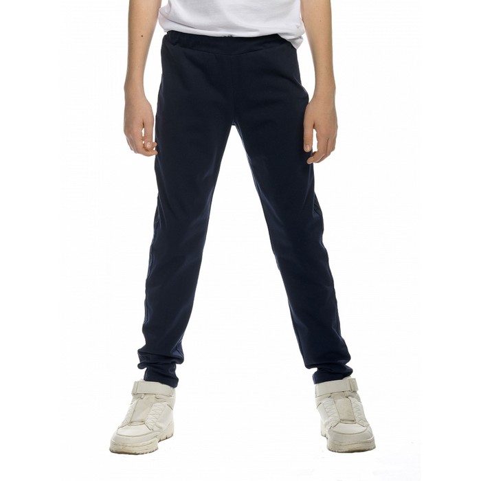 Брюки для мальчиков, рост 152 см, цвет джинс - Фото 1