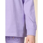 Пижама для девочки Pelican: лонгслив и штаны, рост 86 см, цвет лавандовый - Фото 5