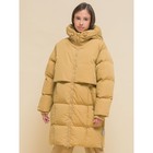 Пальто для девочек, рост 110 см, цвет бежевый - Фото 2