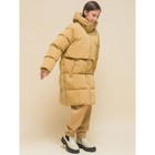 Пальто для девочек, рост 110 см, цвет бежевый - Фото 16