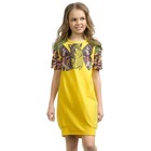 Платье для девочек, рост 116 см, цвет banana - фото 109977437