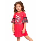 Платье для девочек, рост 86 см, цвет красный - фото 109977620
