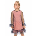 Платье для девочек, рост 86 см, цвет серый - Фото 1