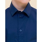 Сорочка верхняя для мальчиков, рост 122 см, цвет тёмно-синий - Фото 3