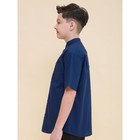 Сорочка верхняя для мальчиков, рост 122 см, цвет тёмно-синий - Фото 4