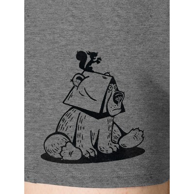 Трусы мужские, размер 46, цвет серый