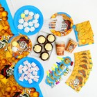 Набор бумажной посуды «Пират», 6 стаканов, 6 тарелок, 6 салфеток, 6 дудок, 6 ложек, скатерть - Фото 1