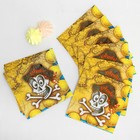 Набор бумажной посуды «Пират», 6 стаканов, 6 тарелок, 6 салфеток, 6 дудок, 6 ложек, скатерть - Фото 4