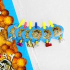 Набор бумажной посуды «Пират», 6 стаканов, 6 тарелок, 6 салфеток, 6 дудок, 6 ложек, скатерть - Фото 5