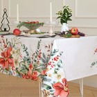 Скатерть новогодняя «Этель. Пуансетия», 110×149 см, 100% хлопок, саржа 190 г/м² - Фото 2