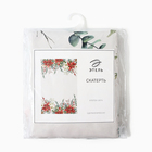 Скатерть новогодняя «Этель. Пуансетия», 110×149 см, 100% хлопок, саржа 190 г/м² - Фото 4