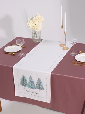 Дорожка новогодняя на стол «Этель» «Сказочный лес» 40×147 ± 5 см, 100% хл, саржа 190 г/м²