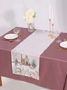 Дорожка новогодняя на стол «Этель» «Звери в городе» 40×147 ± 5 см, 100% хл, саржа 190 г/м² - Фото 5