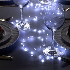 УЦЕНКА Гирлянда «Мишура» 2 м роса, IP20, серебристая нить, 100 LED, свечение белое, USB - фото 13481855
